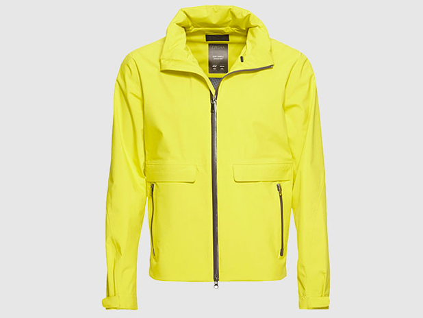 Z Zegna waterproof bright yellow jacket