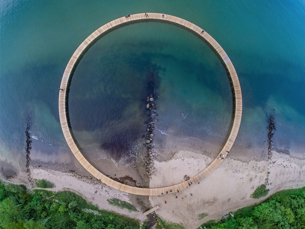 Denmark's shoreline sculpture