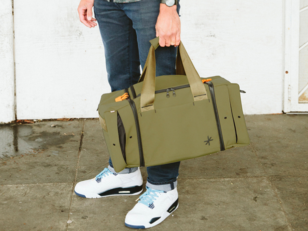 Olive duffel bag by The Shrine Co
