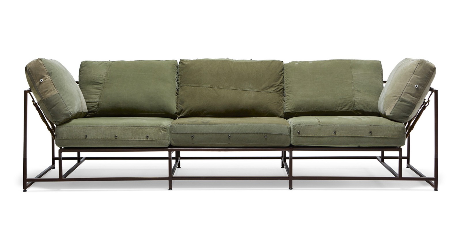 This Badass Sofa is Covered in WWII Military Canvas Sharp Magazine
