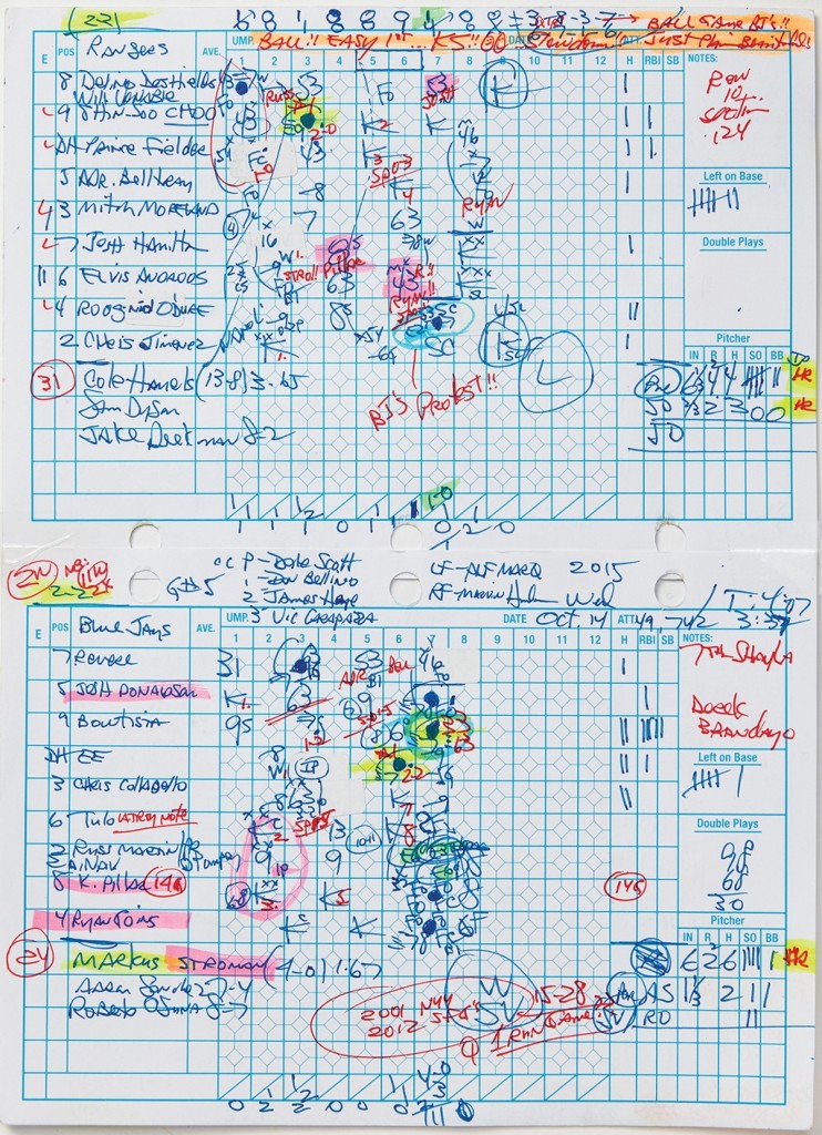 Jerry Howarth's ALDS Game 5 Scorecard