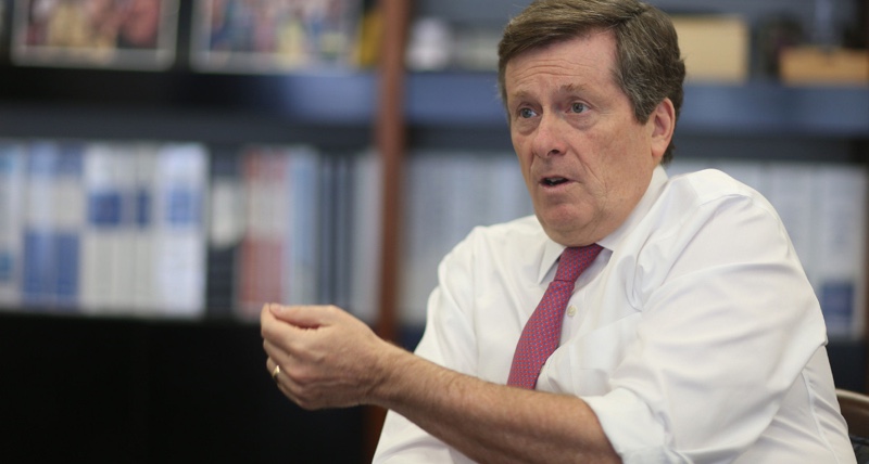 John Tory now backs road tolls to fund infrastructure projects in Toronto
