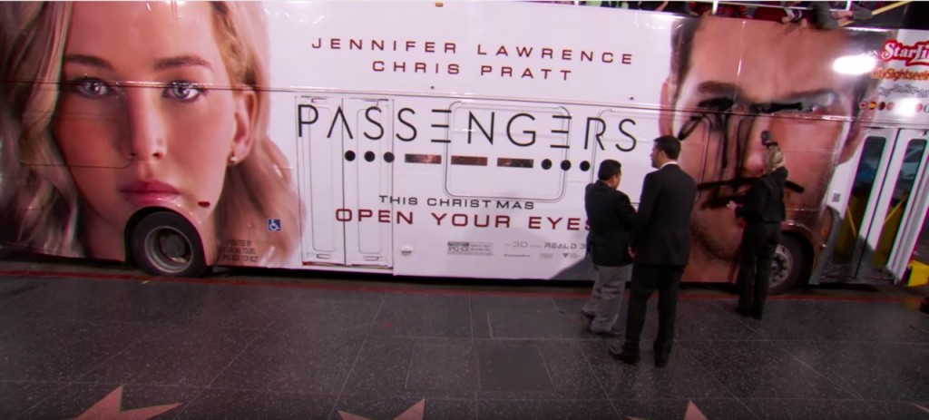 Jennifer Lawrence on Jimmy Kimmel for Passengers