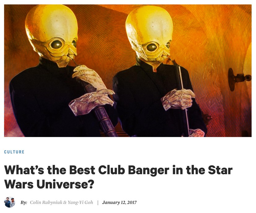 What's the best club banger in the Star Wars Universe?