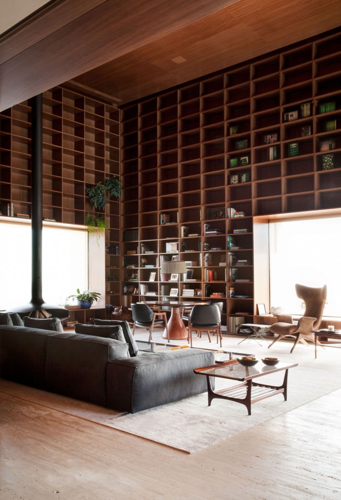 This São Paulo Penthouse Has a Library Fit for a King - Sharp Magazine