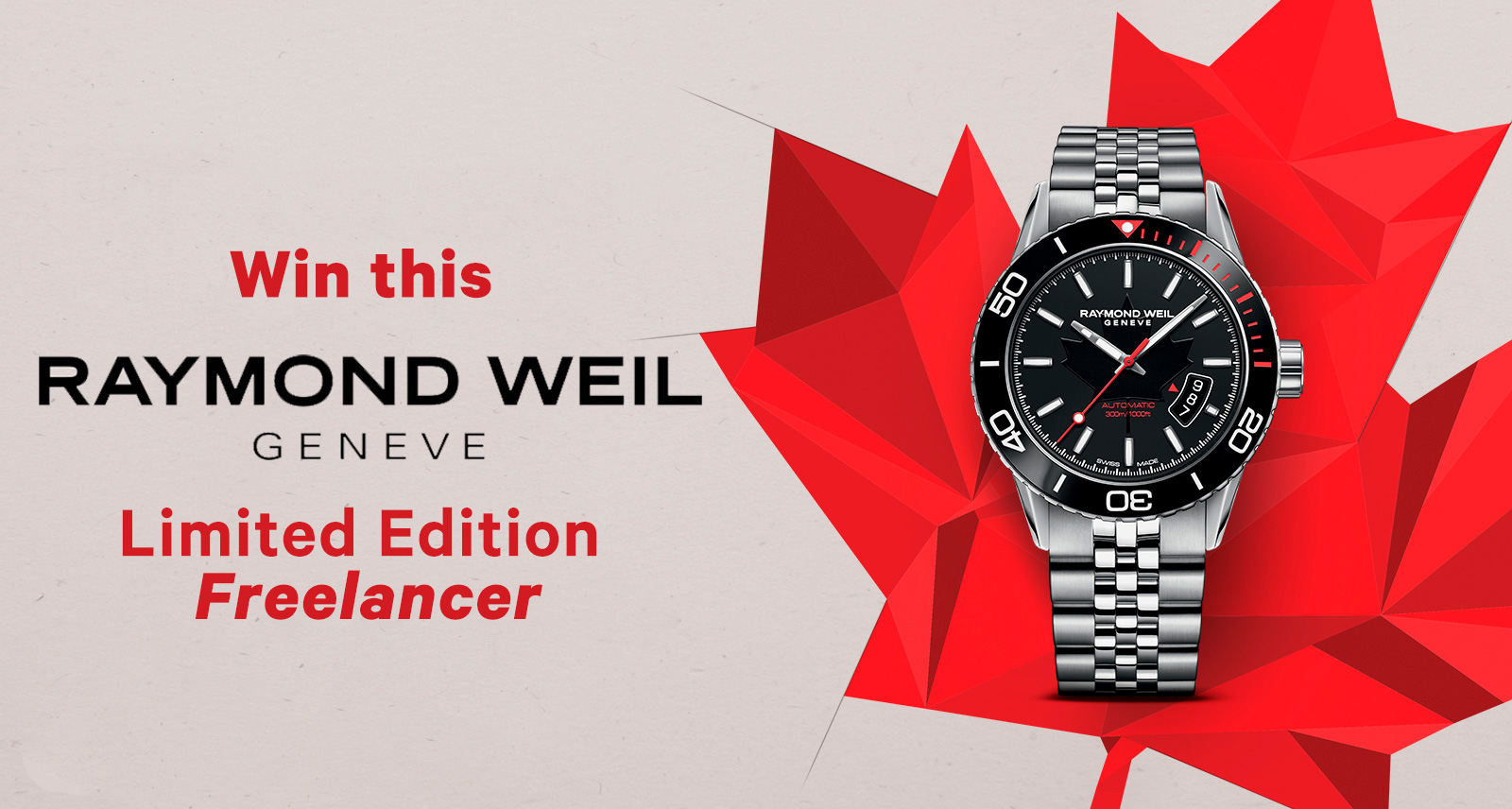 Win This Raymond Weil Limited Edition Freelancer