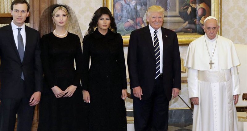 Trump Family meets the Pope