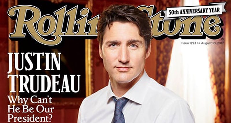 Justin Trudeau's Rolling Stone Cover