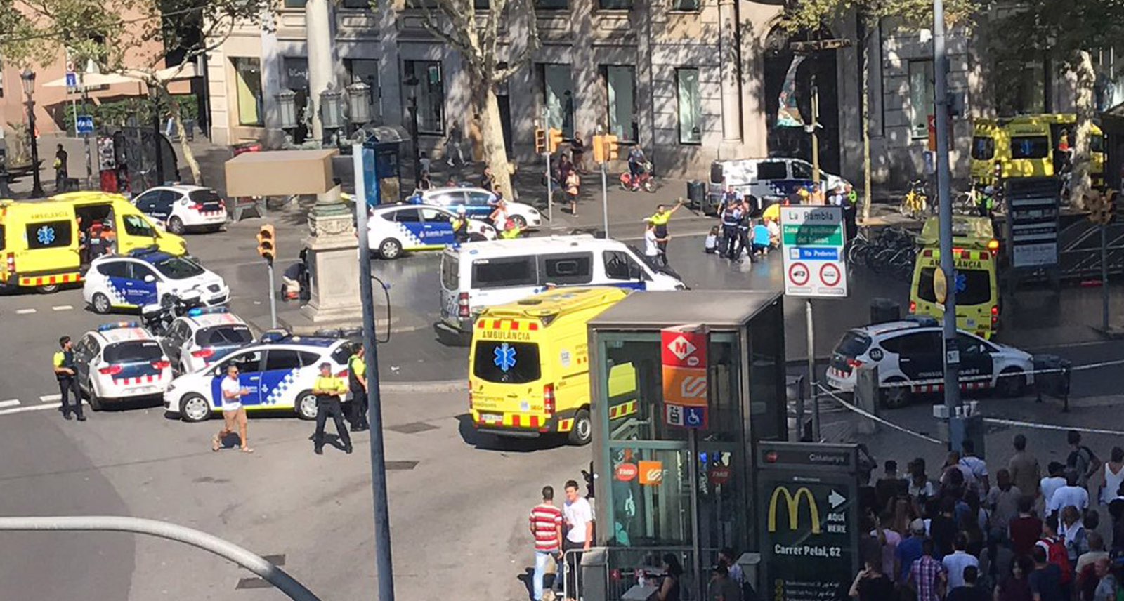 Van attack hits Barcelona