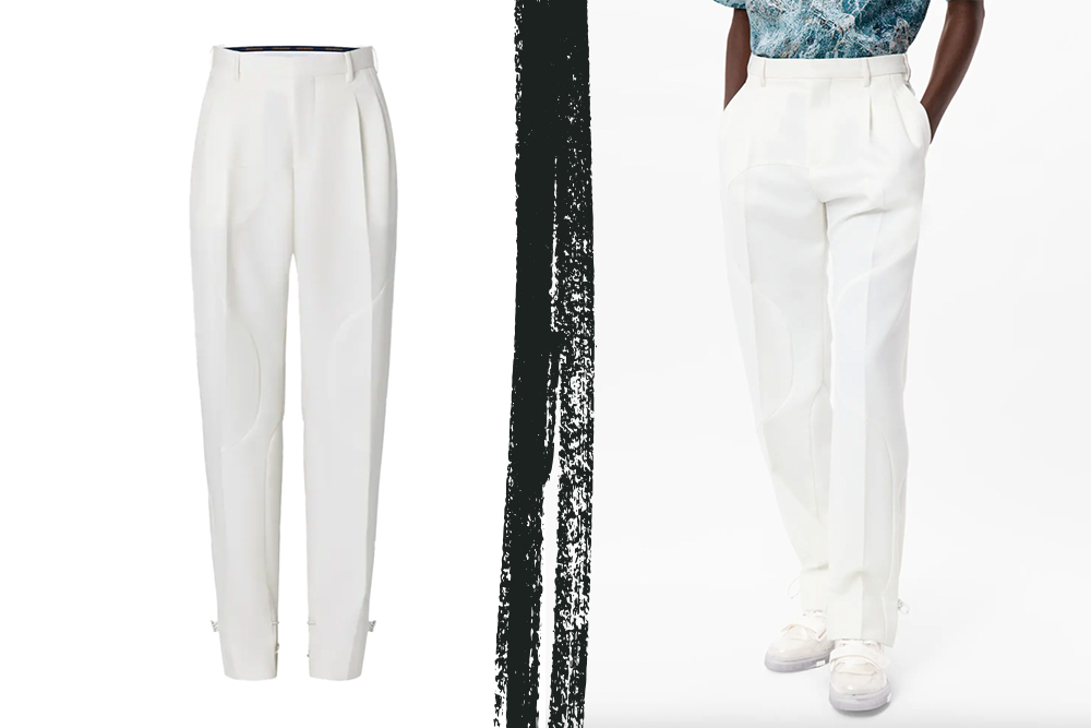 White Tailored Pants LV in post