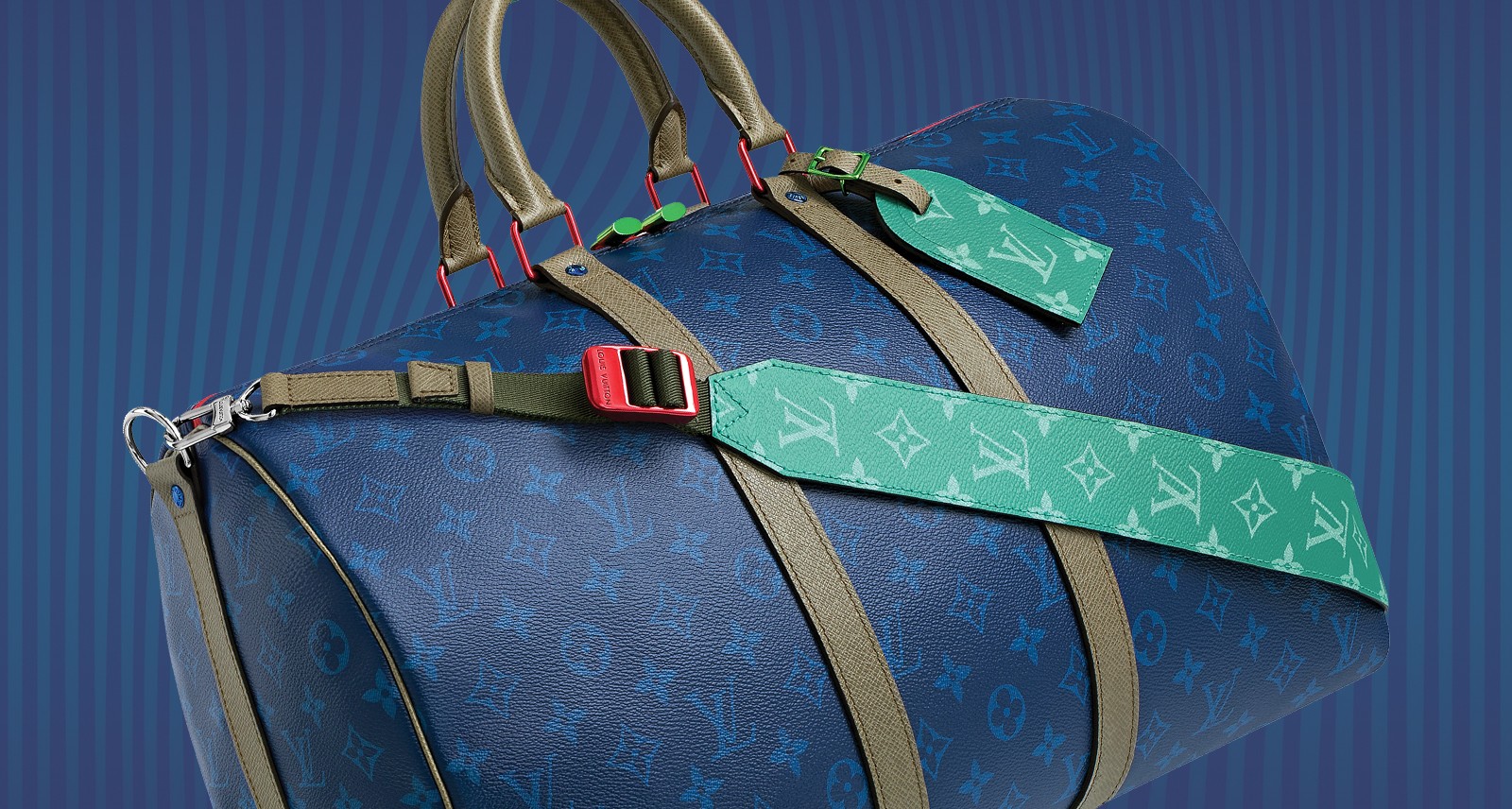 louis vuitton keepall pacific blue