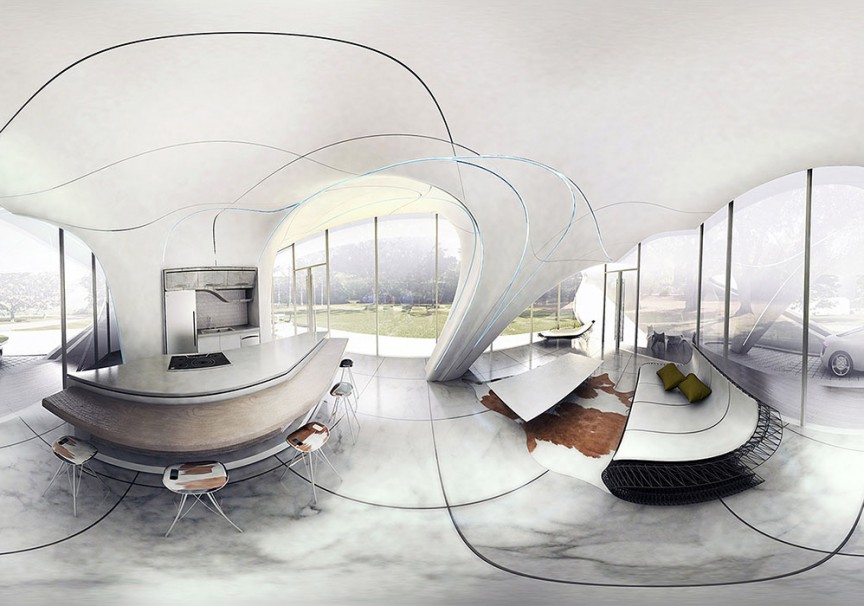 The World's First Freeform 3D-Printed House Makes the Jetsons Look ...