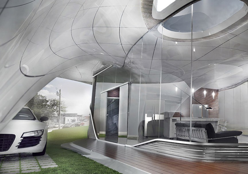 The World's First Freeform 3D-Printed House Makes the Jetsons Look ...