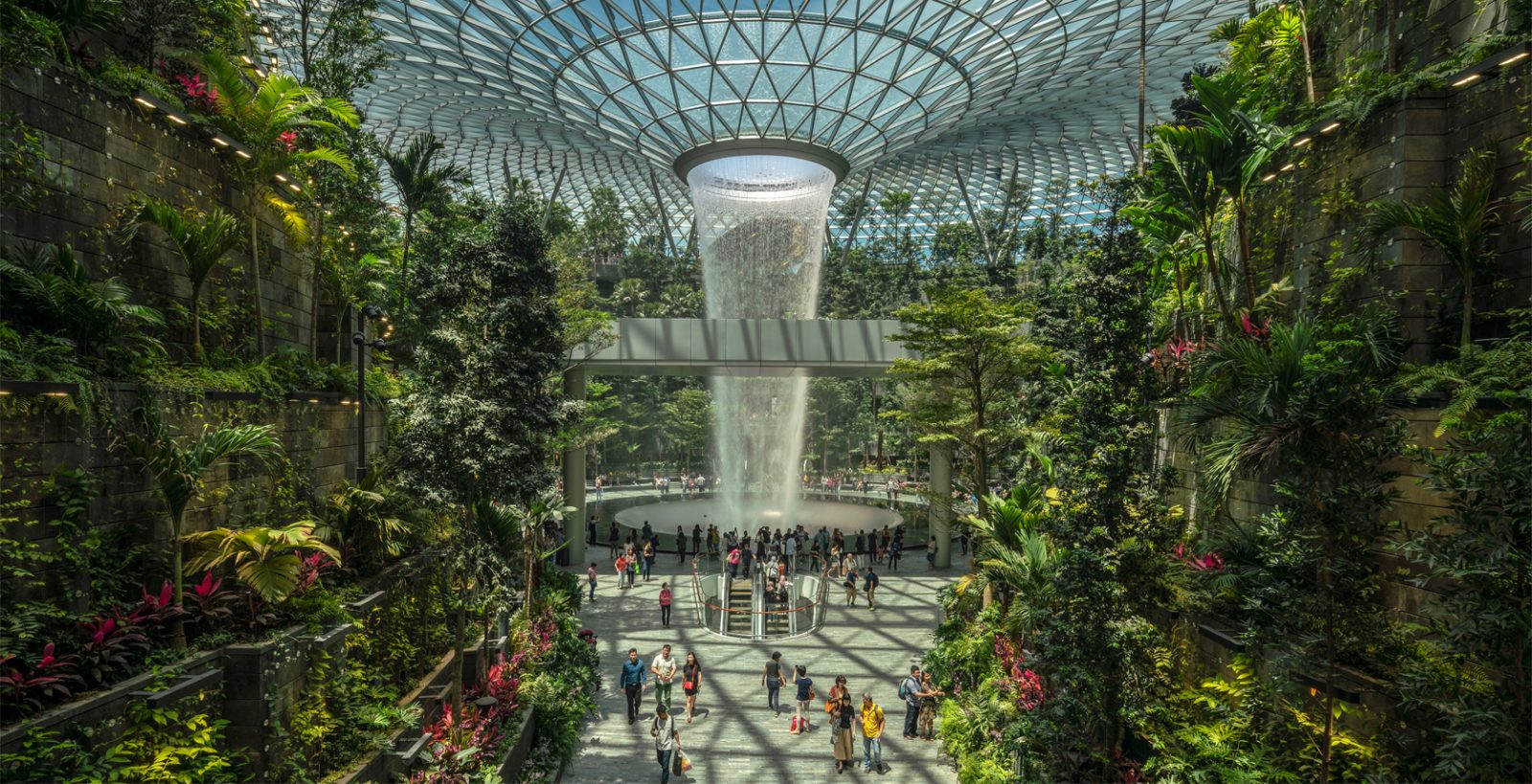 They Fit the World's Largest Indoor Waterfall Inside a Singapore