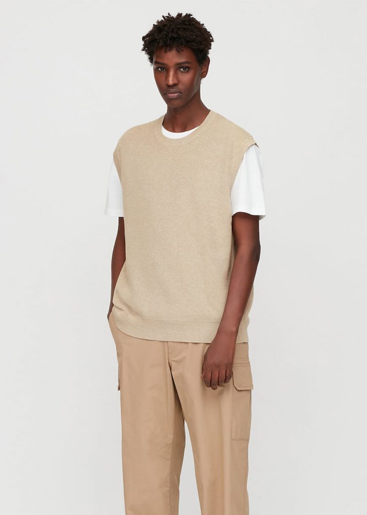 crew neck sweater vest