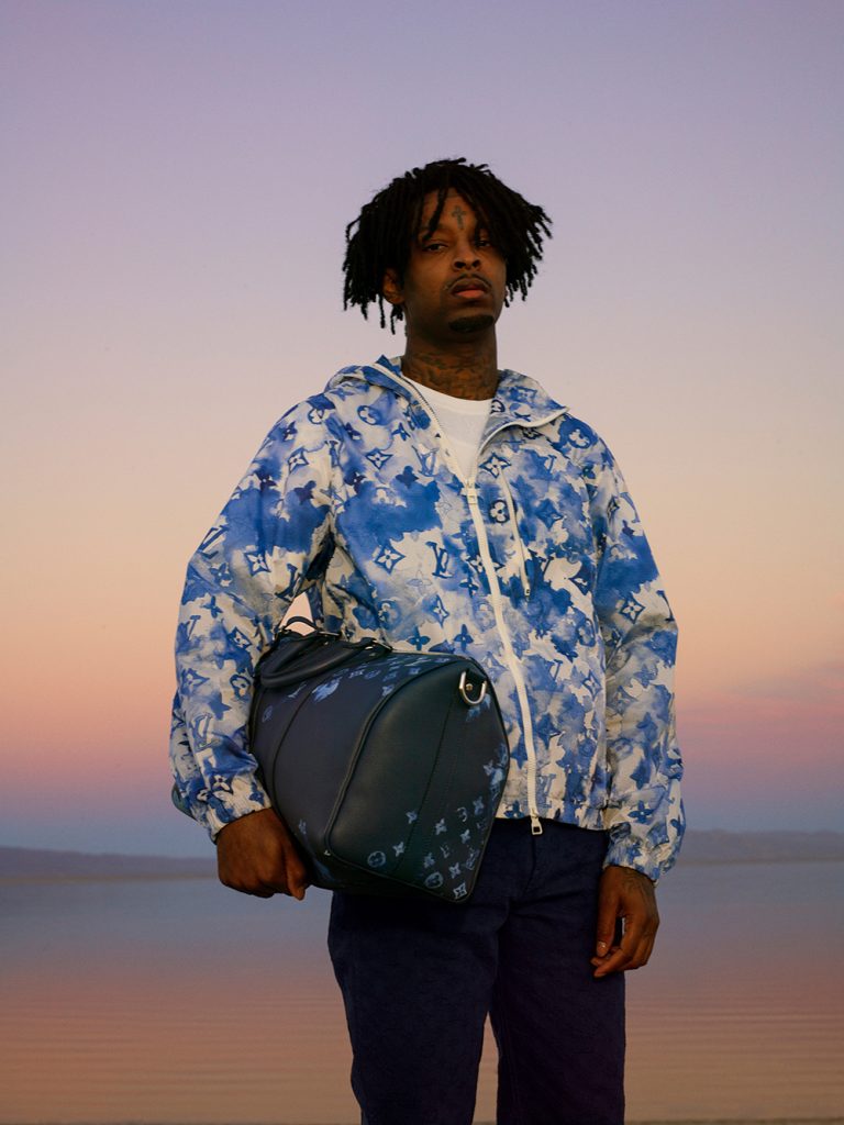 21 Savage wears Louis Vuitton Summer 2021 capsule collection