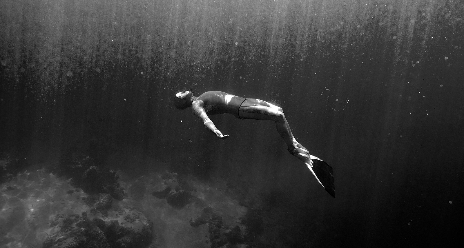 French Freediver Stéphane Tourreau on the Power of Breath for Acqua di Giò