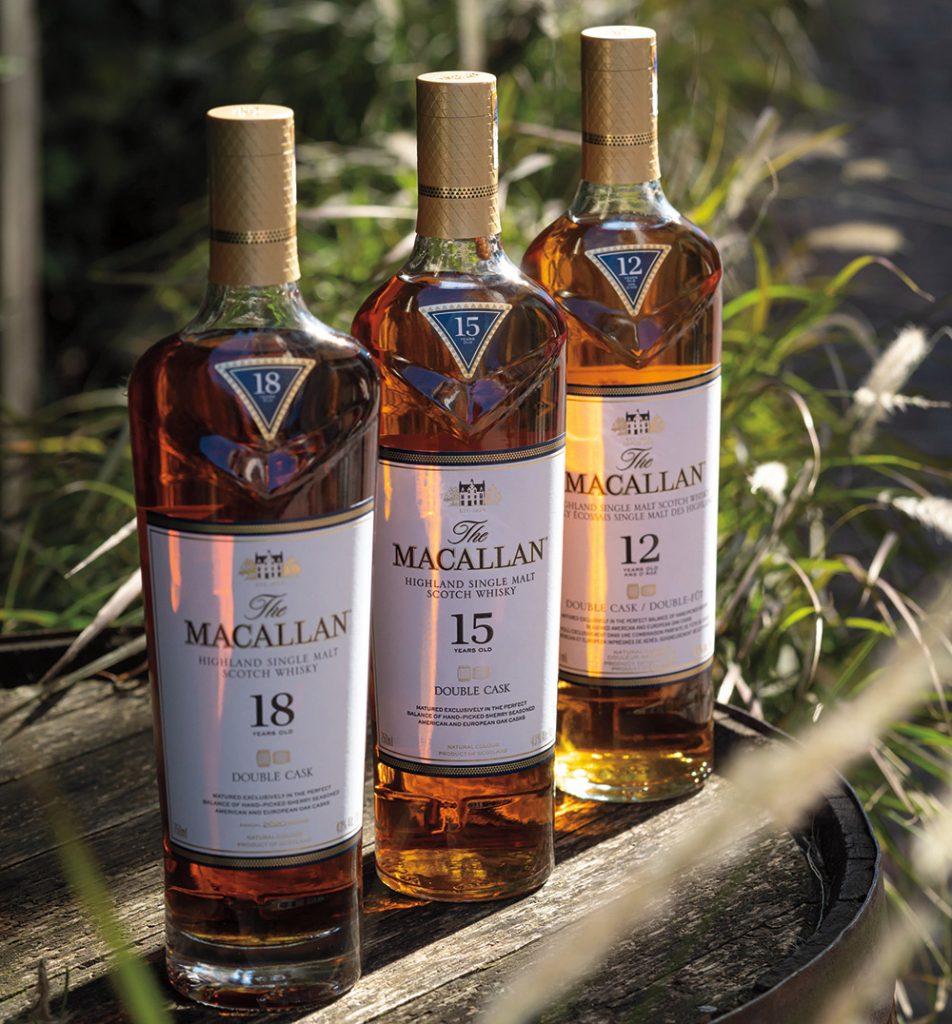 Bottles of The Macallan Double Cask range