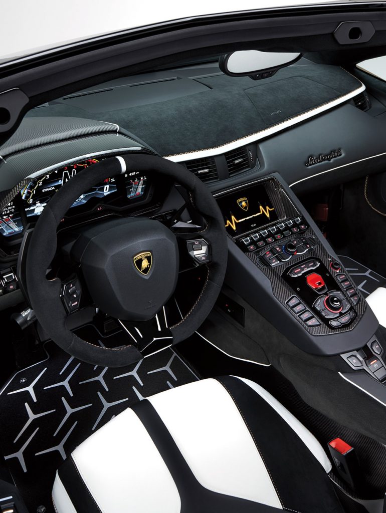 Lamborghini Aventador SVJ Roadster interior