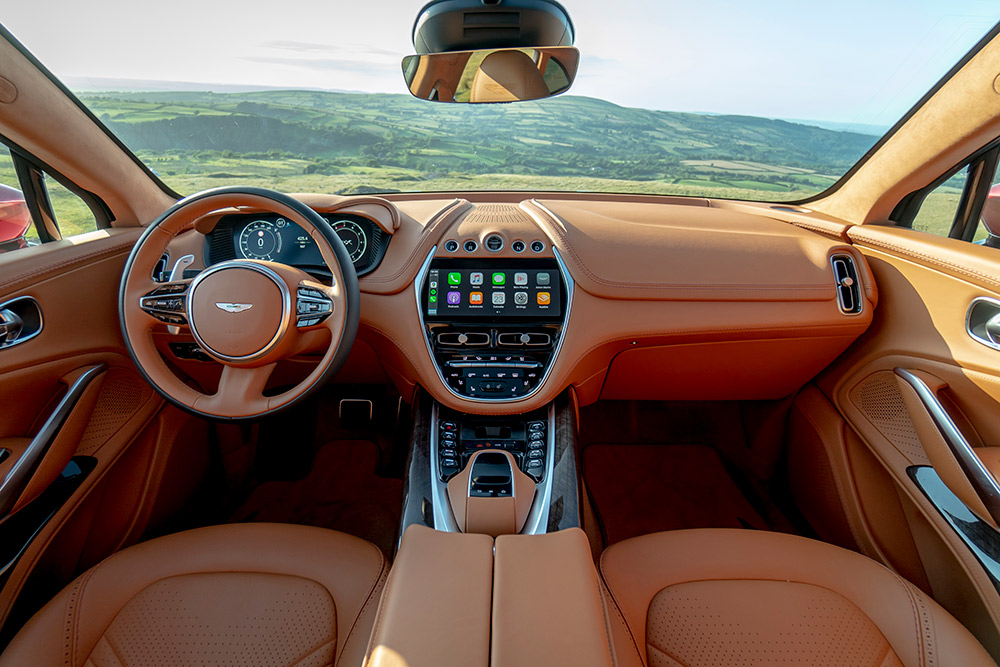 Aston Martin DBX leather interior