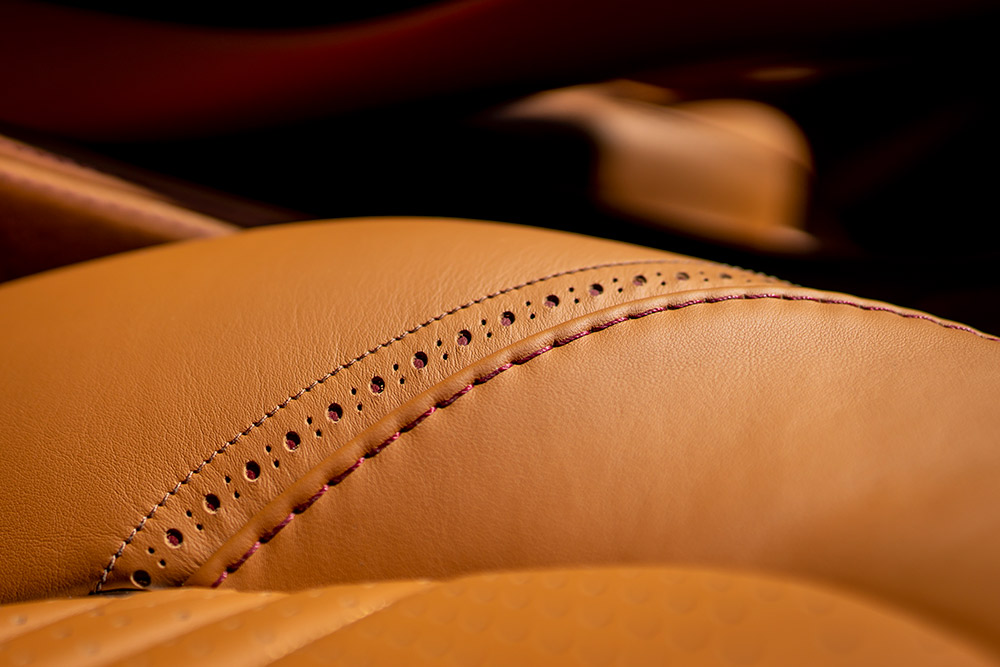 Aston Martin DBX interior leather broguing