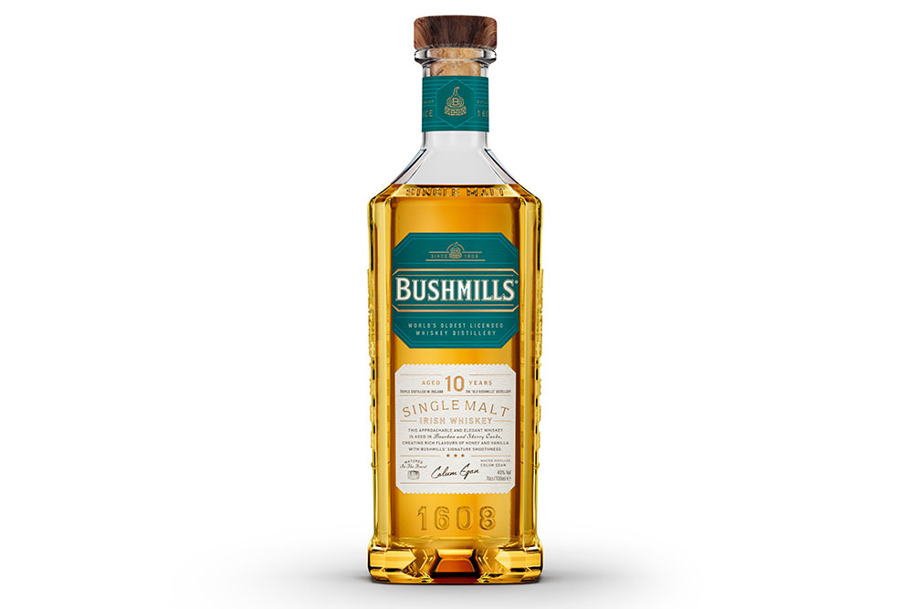 Bushmills 10 Year Old 2021 drinks gift guide in post