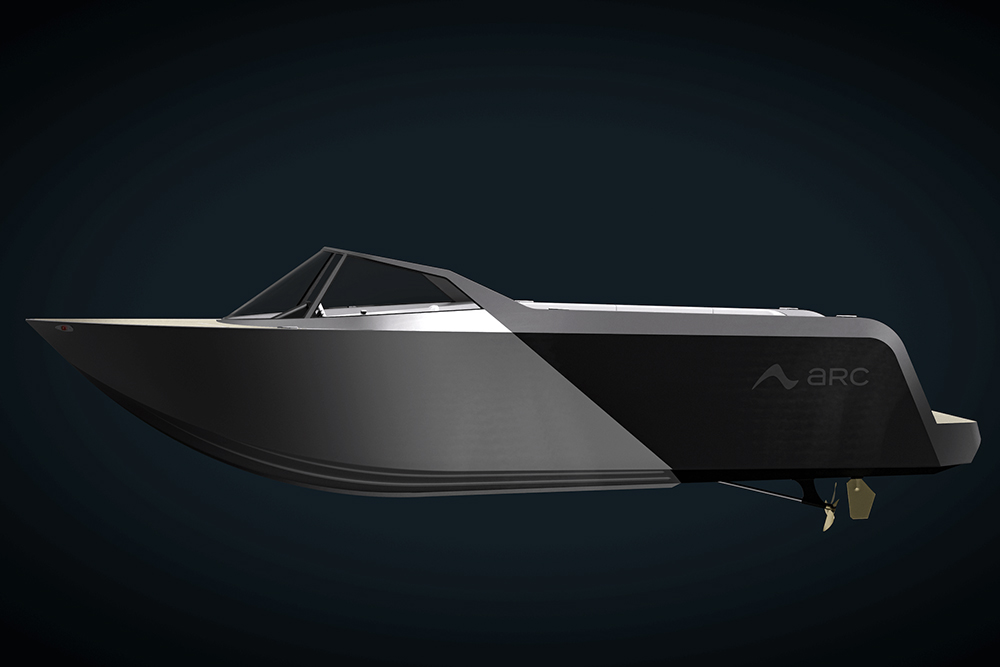 Arc One Electric Speedboat Portfolio BFM in post