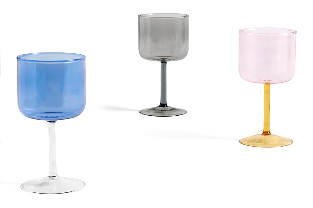 Tint Wine Glasses by Hay 2021 drinks gift guide in post