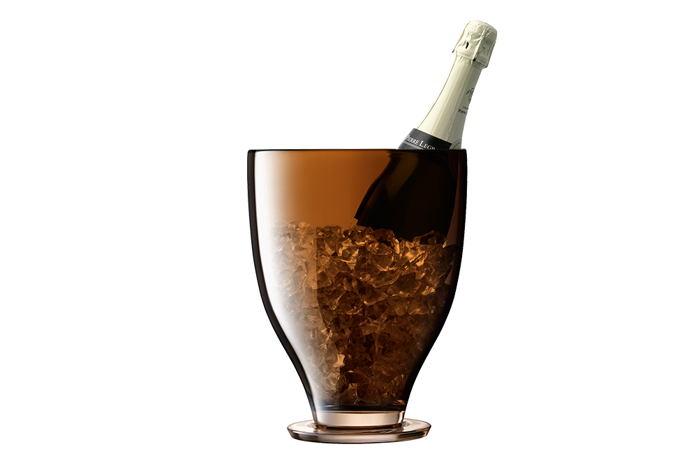Epoque Amber Champagne Bucket by Lisa International 2021 drinks gift guide in post