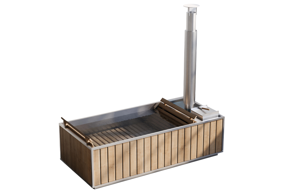 Wood Burning Hot Tub by Goodland 2021 grooming gift guide in post