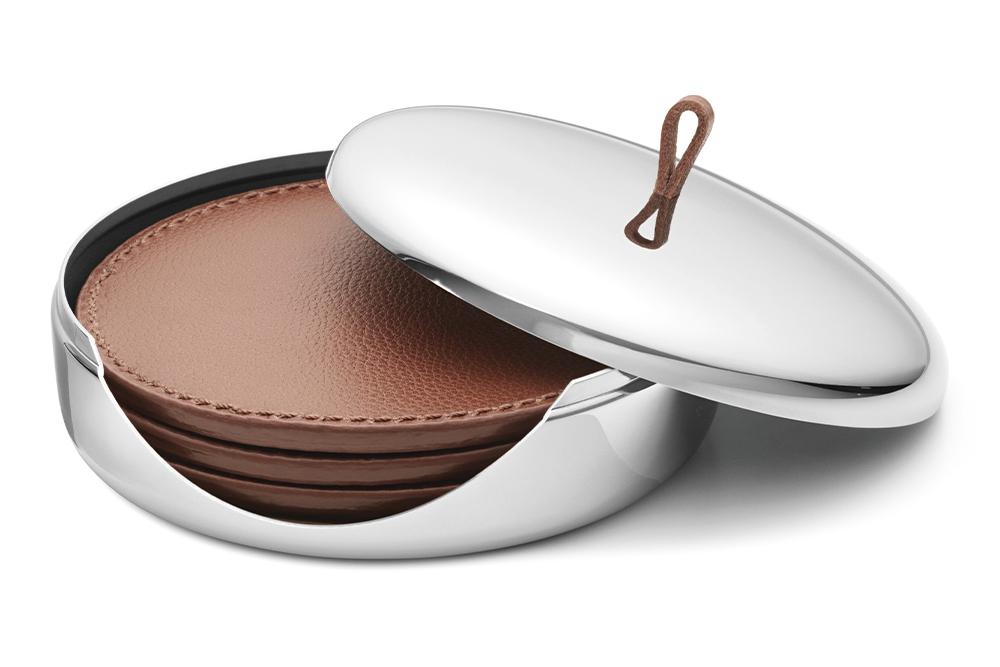 Sky Leather Coasters by Georg Jensen Holiday Bar (Dec) - in post