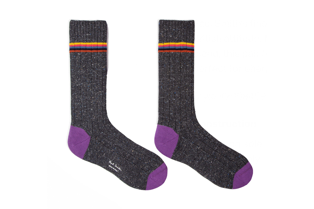 Winter Accessories - Paul Smith Speckled Cotton-Blend Socks in post