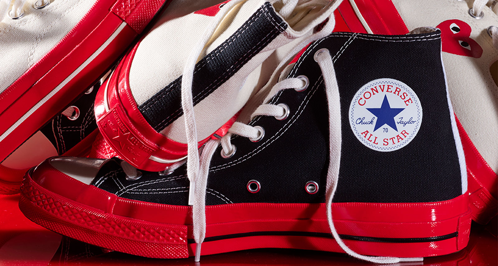 A Look at the Latest Converse X PLAY Comme Des Garçons Collab