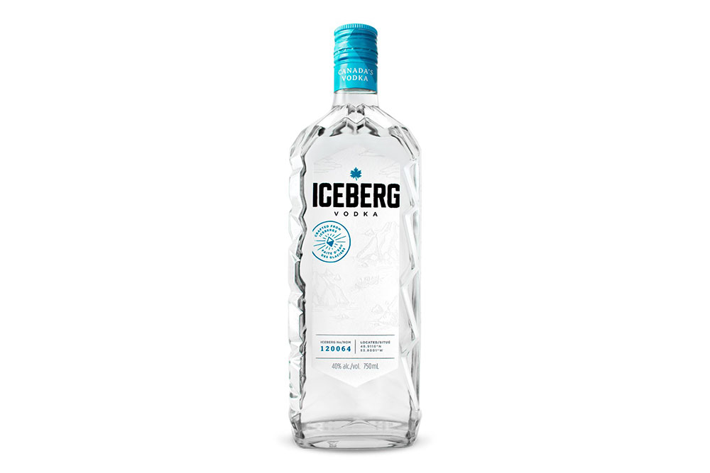 canadian-based vodka brands iceberg vodka in post
