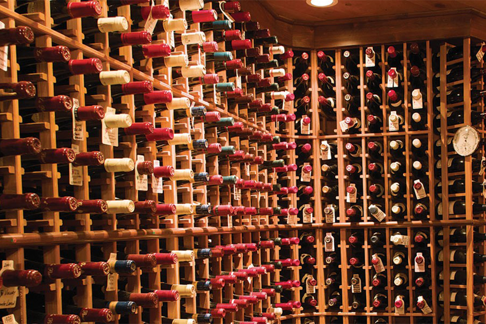 Canadian Wine Cellars Post Hotel, Lake Louise, Alberta in post