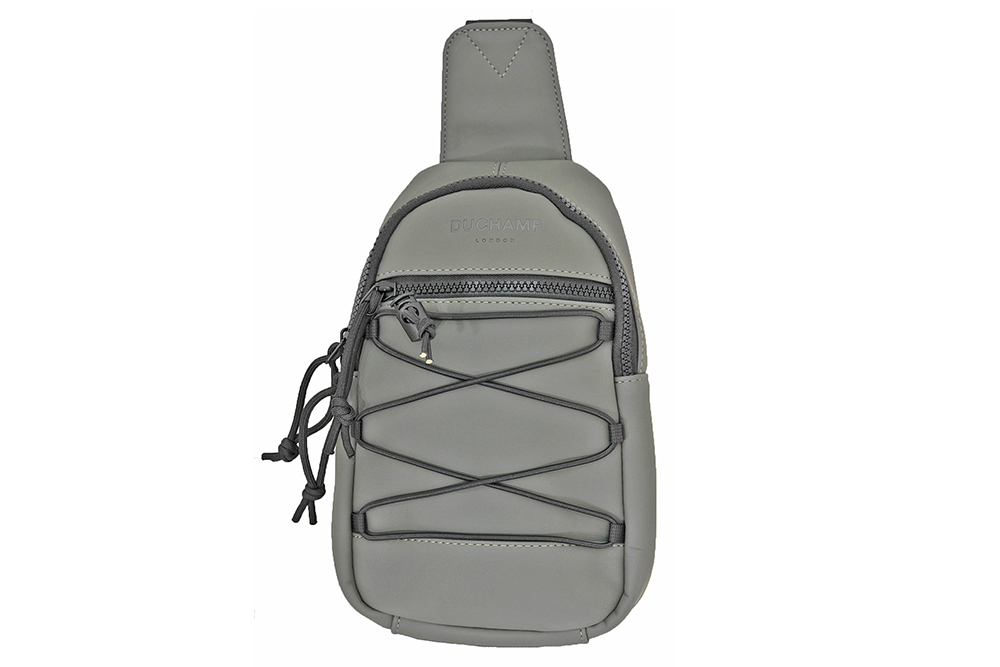 duchamp rubberized sling bag