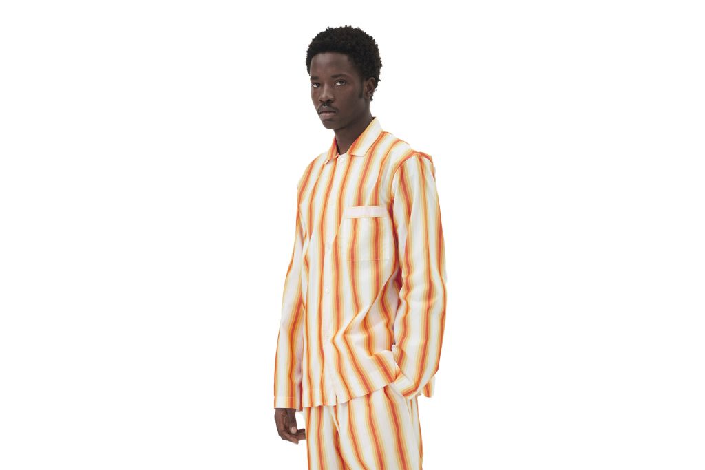 Tekla Orange Marquee Pyjamas 