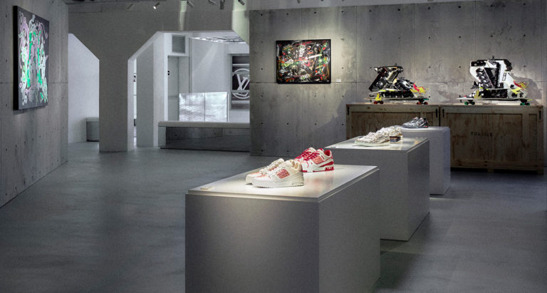 louis vuitton lv trainer art exhibition