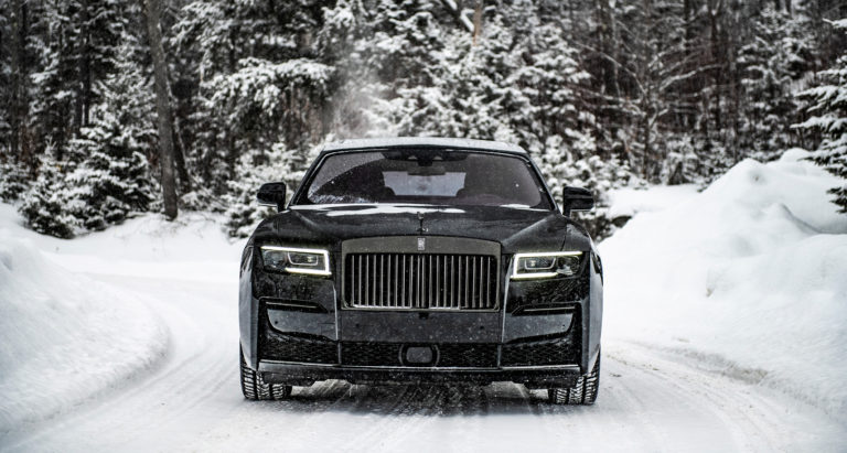 rolls royce ghost snow day