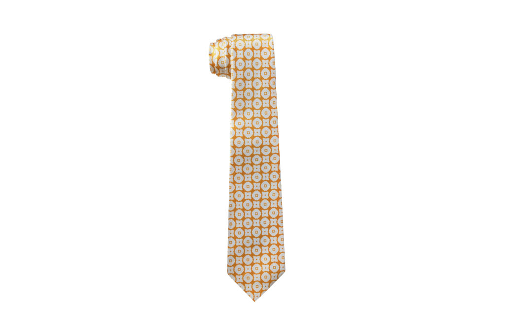 Kiton Medallion Patterned Silk Tie