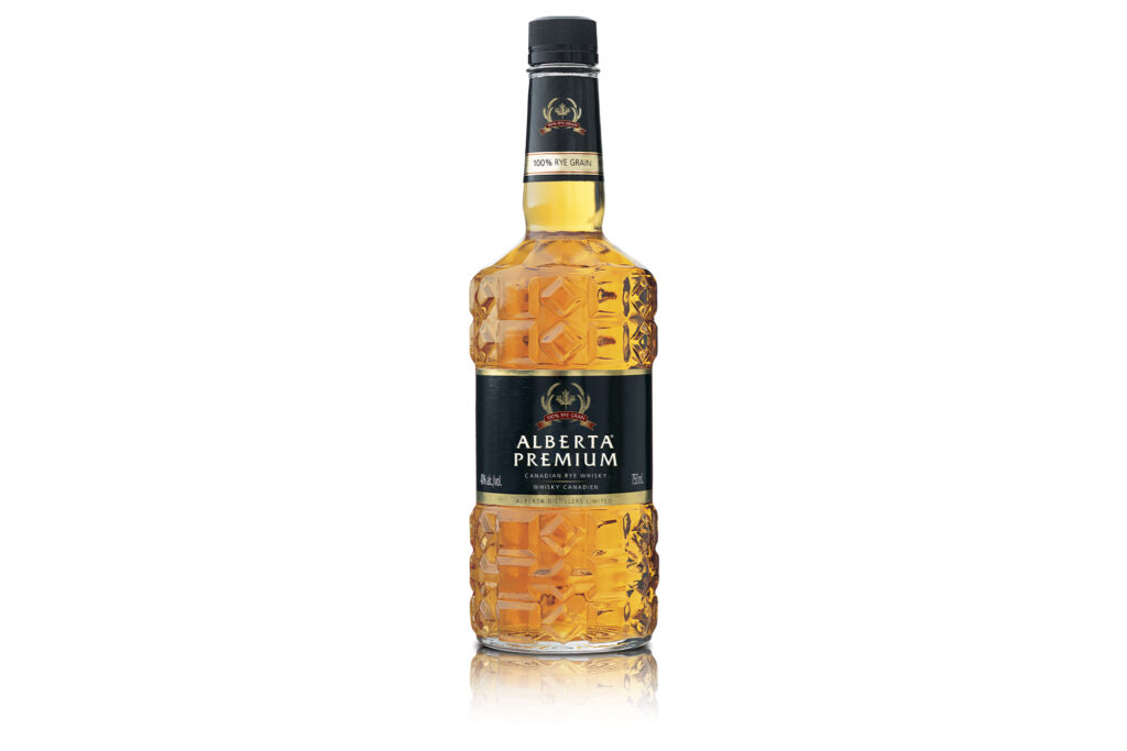 Alberta Premium Whisky white background