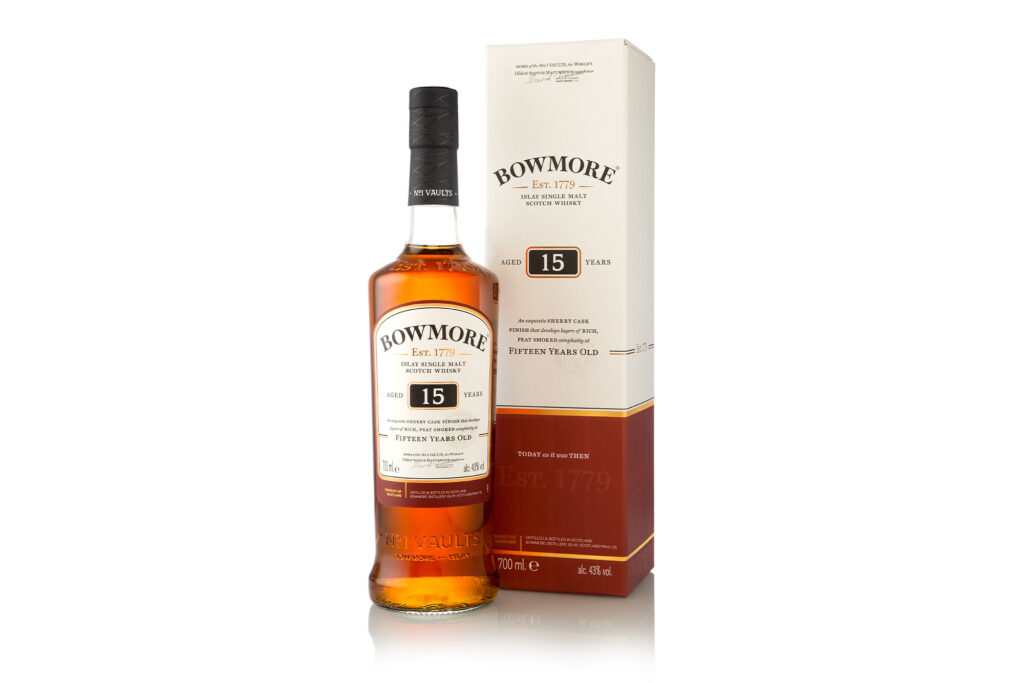 Bowmore Islay Single Malt Whisky white background