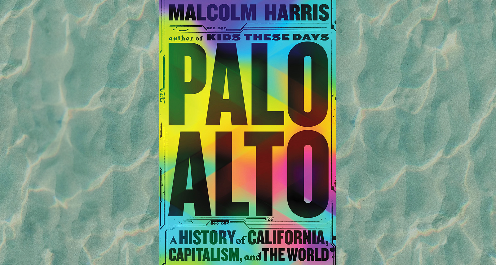 Palo Alto book cover with pool background