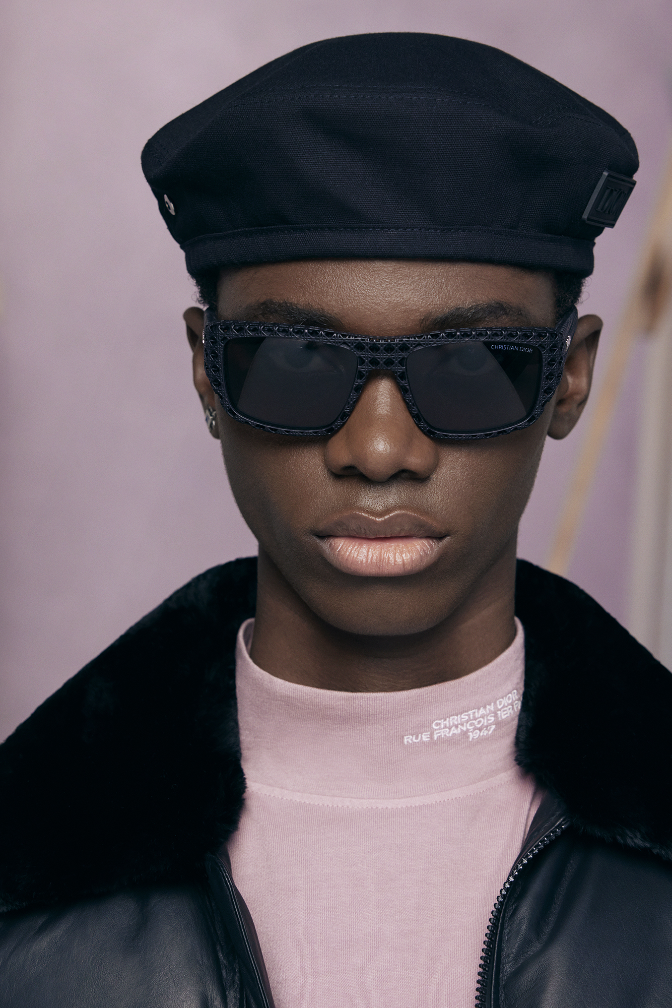 Dior Spring 2024 menswear hat and sunglasses details