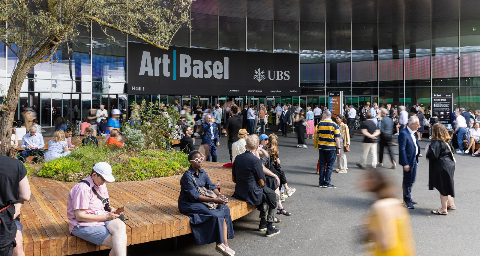 Outside of Art Basel 2023 in Switzerland