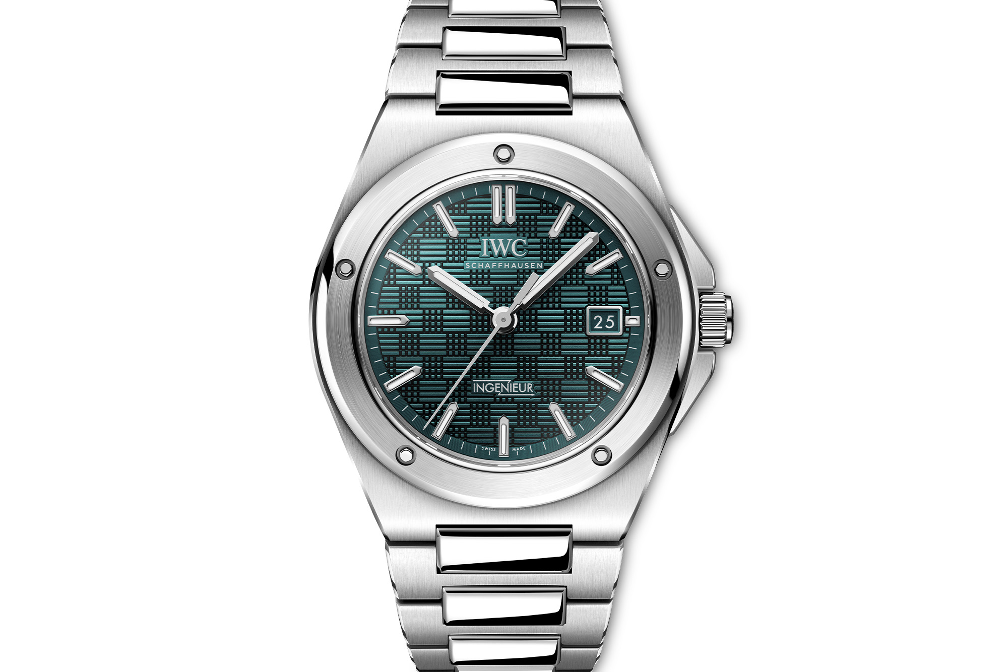 Ingenieur Automatic 40 on white background from front