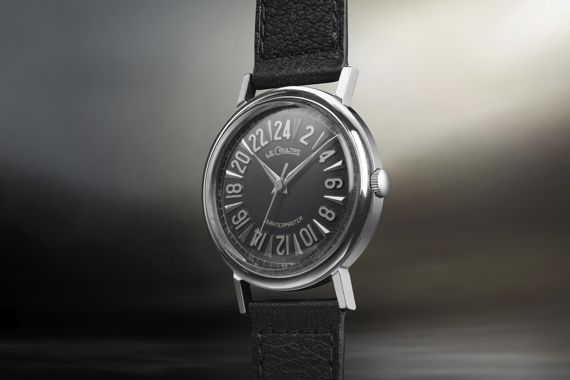 Jaeger-LeCoultre watch black close up dial