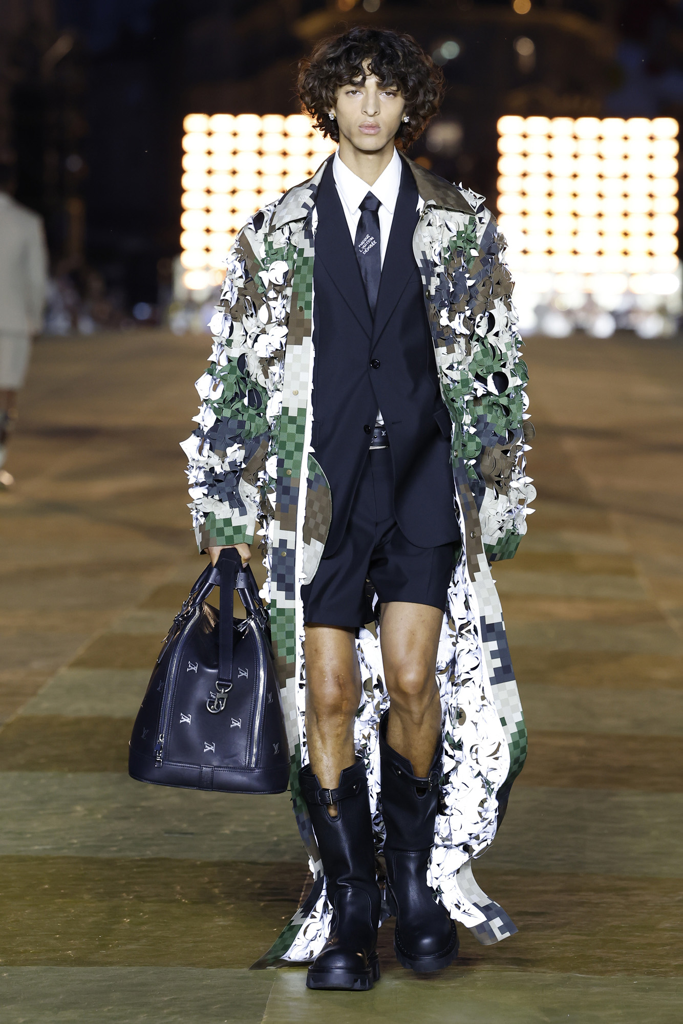 Pharrell Williams Louis Vuitton Men's Spring-Summer 2024 model on runway
