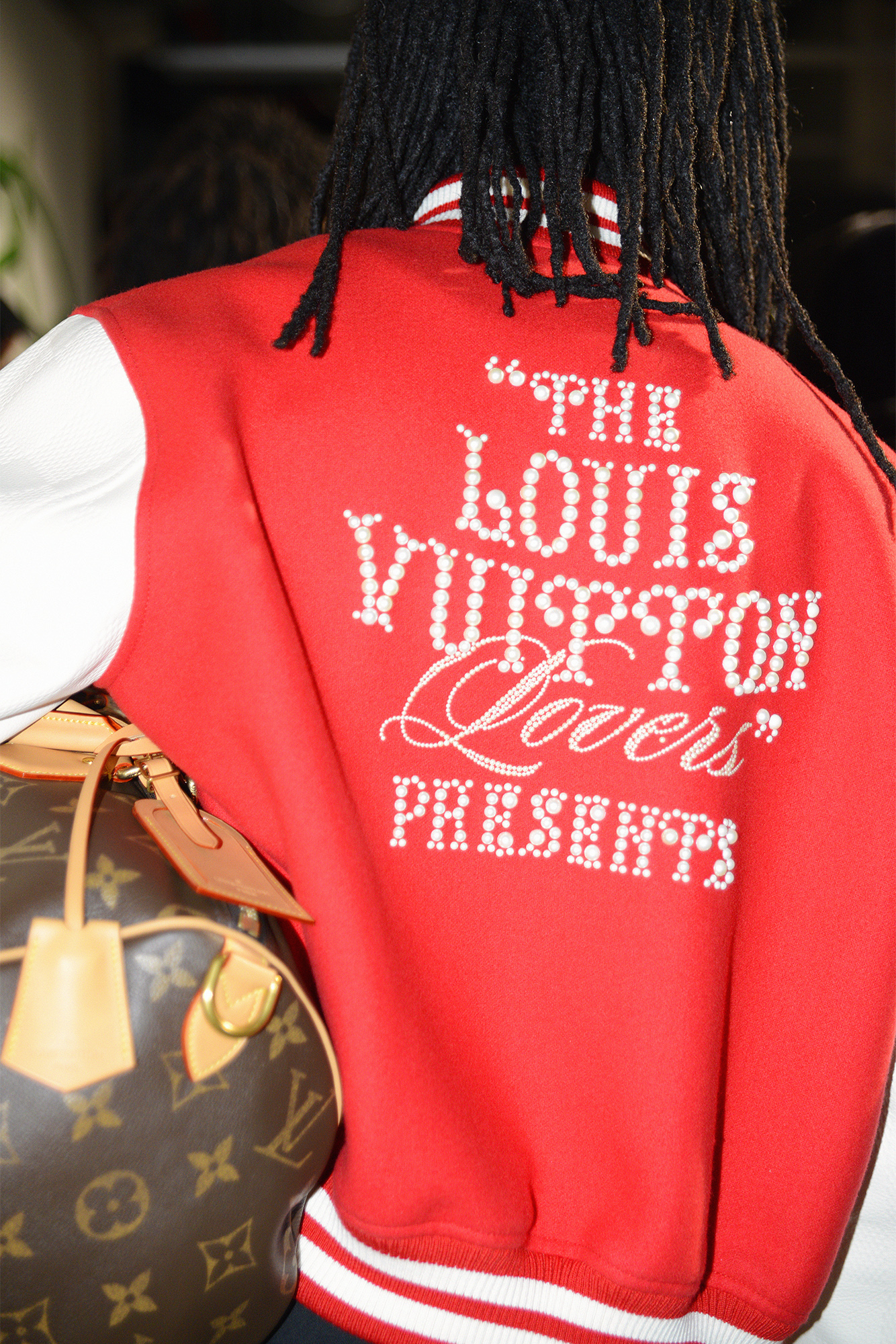 Pharrell Williams Louis Vuitton Men's Spring-Summer 2024 model from back