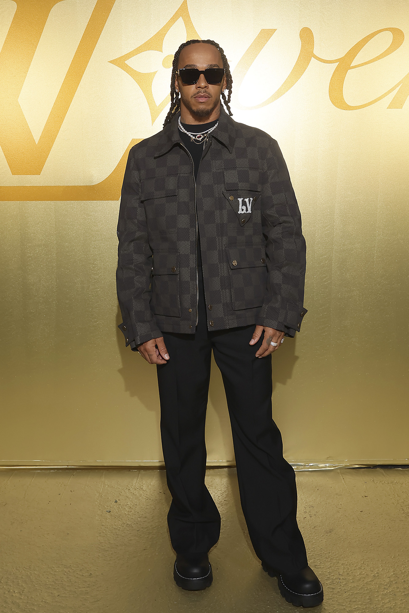 Pharrell Williams Louis Vuitton Men's Spring-Summer 2024 lewis Hamilton